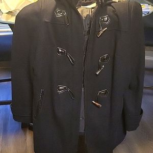 Womens wool blue coat